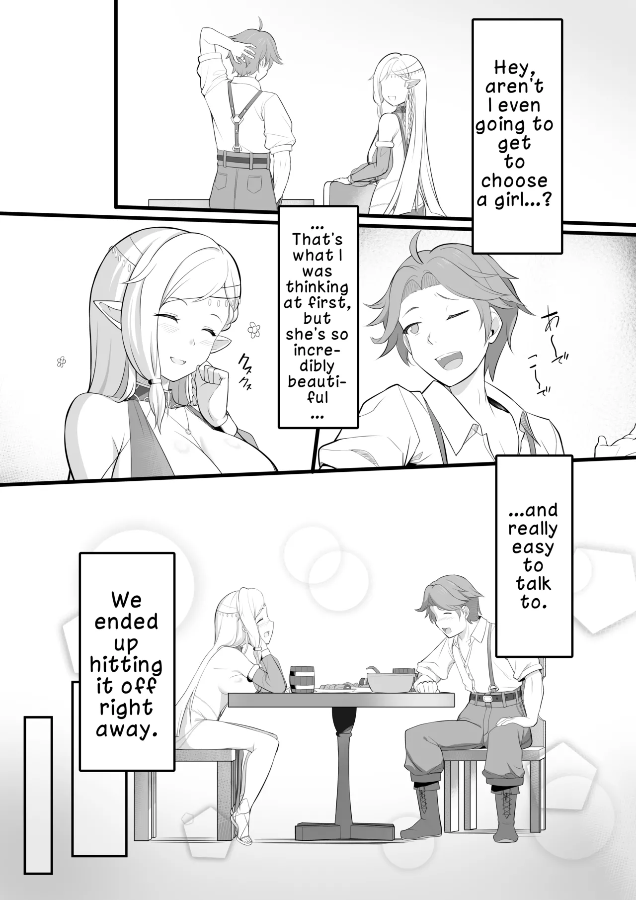 Hentai Manga Comic-The Story of When I Went to a Dancer Brothel and a Beautiful Elf Dancer Milked Me Dry-Read-7